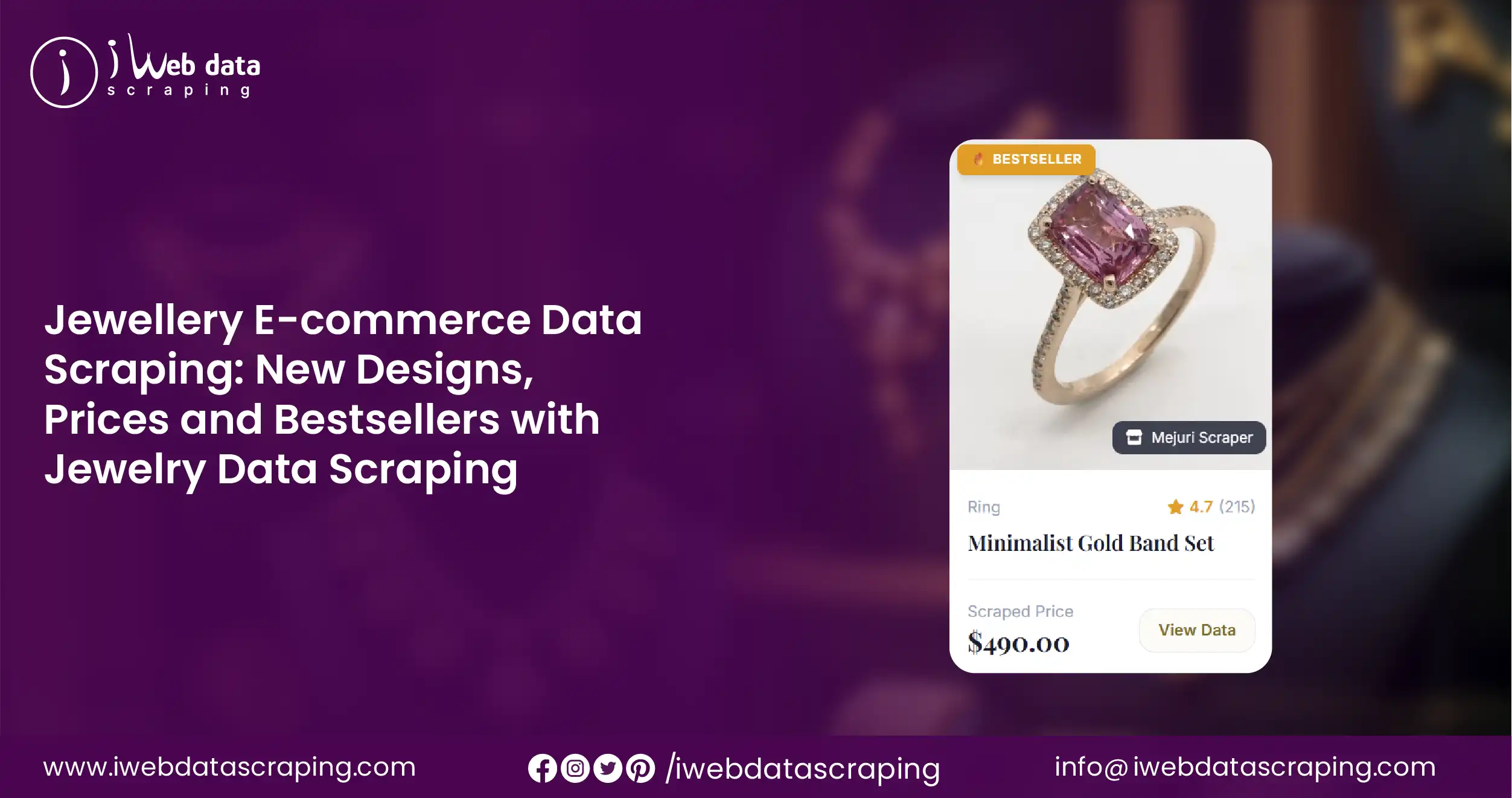 Jewellery E-commerce Data Scraping: New Designs, Prices and Bestsellers with Jewelry Data Scraping